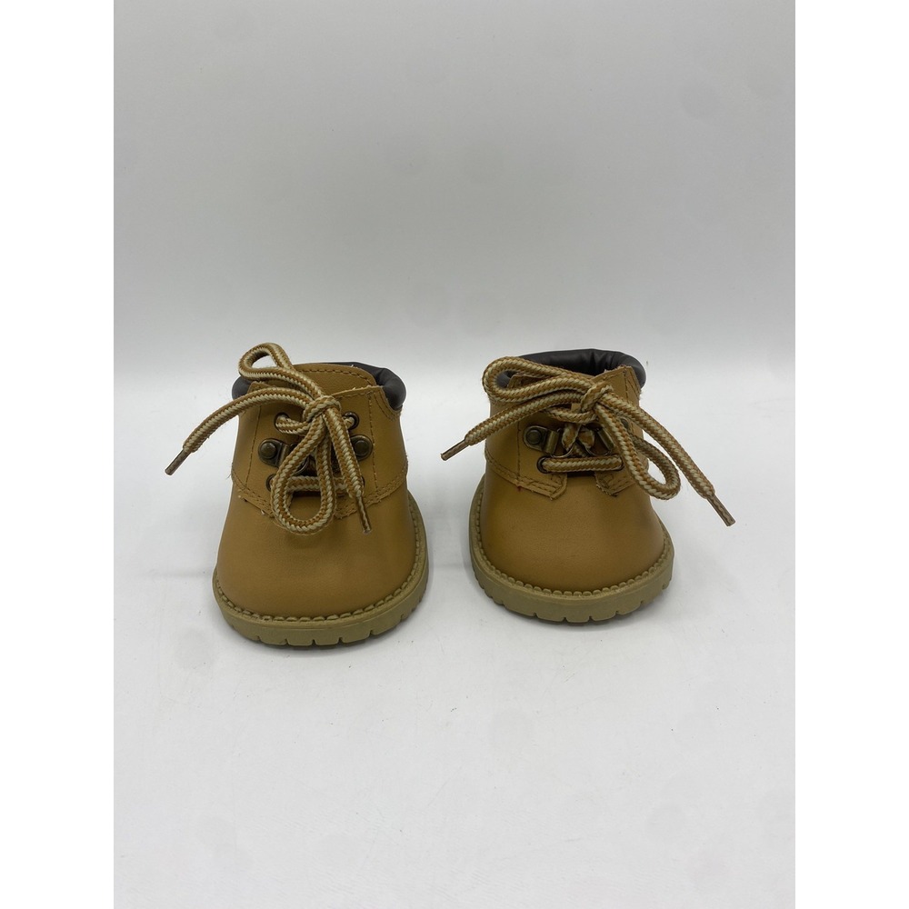 Build-A-Bear Workshop Work Hiking Boots Tan Brown Timberland Style Bear Toy Shoe
